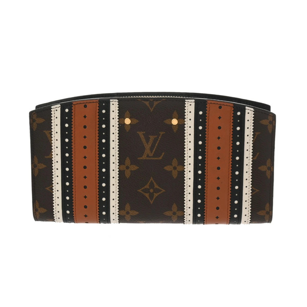 LOUIS VUITTON Monogram Zippy Steamer Brown Canvas Long Wallet